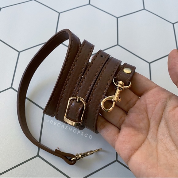 Espresso Vegan Leather Strap Replacement - Picture 1 of 5